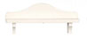 Dollhouse Miniature Small Wall Shelf, White