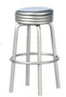 1950's Style Silver Stool