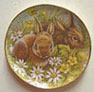 Dollhouse Miniature Bunny Platter