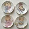 Dollhouse Miniature Easter Angel Plates