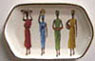 Dollhouse Miniature African Women Tray