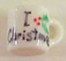 Dollhouse Miniature I Love Christmas Mug