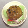 Dollhouse Miniature Bagel & Lox Plate