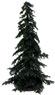 Dollhouse Miniature Spruce Tree, 6 Inch Tall, Blue