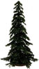 Dollhouse Miniature Spruce Tree, 6 Inch Tall, Green