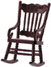 Dollhouse Miniature Gloucester Rocker, Mahogany