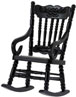 Dollhouse Miniature Gloucester Rocker, Black