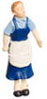 Dollhouse Miniature Mary, Blue, 1/2