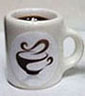 Dollhouse Miniature Coffee Cup Mug-Filled