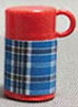 Dollhouse Miniature Thermos-Blue