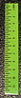 Dollhouse Miniature Ruler-Green, Set of 6