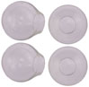 Dollhouse Miniature Clear Glass Globes, 4/Pk