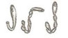 Dollhouse Miniature Small Hooks (Pack Of 3)