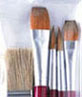 Dollhouse Miniature Plaid Decorative Finishing Brush Set, 5pc