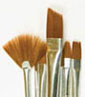 Dollhouse Miniature Plaid Brown Nylon Brush Set, 10pc