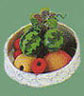 Dollhouse Miniature Plate with Fruit