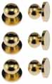 Dollhouse Miniature Door Knob, Brass, 6 Pk