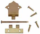 Offset Hinges with Nails, 6 Pk
