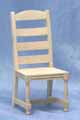 Ladder Back Side Chair, Unfinished