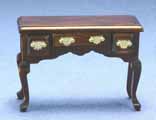 Dollhouse Miniature Desk, Walnut