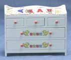 Changing Table, White, Abc Decal