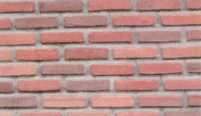 Dollhouse Miniature Red Blend Colored Bricks in 1:12 Scale