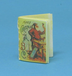 Dollhouse Miniature Merry Christmas ABC Readable Book Printed Pages ~ CAR1645 