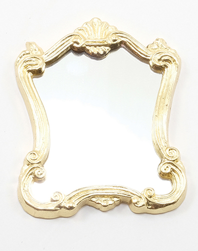 DOLLS HOUSE METAL FRAMED VICTORIAN STYLE MIRROR M7.23 