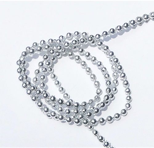 Silver Ball Garland, 1 yd. 