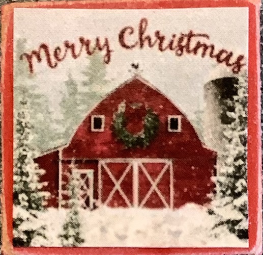 Decor Board Sign - Christmas Barn