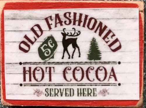 Decor Board Sign- Hot Cocoa