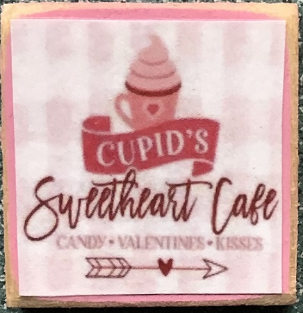 Decor Board Sign - Cupid's Cafe