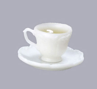 Dollhouse Miniature Cup of Coffee with Saucer and Spoon ~ CB172