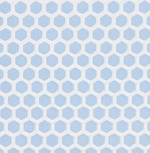 Dollhouse Miniature Blue Small Hexagon Tile Flooring by Houseworks 1:12 