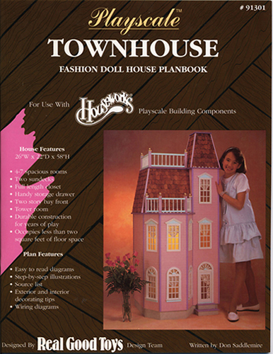 Dollhouse Playscale Victorian Townhouse Plan Book Hw91301