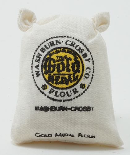 752 Dolls House Miniature 1/12th Scale Filled Sack of Co-op Flour 