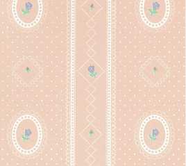 Dollhouse Wallpaper 3 Pack - Bearly Hearts Pattern Light Blue 1:12 Scale