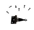 Dollhouse Miniature T-Hinges, Black 2Pr With 24 Nails