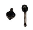 Dollhouse Miniature Door Handle & Knocker, Black, 1/Pk