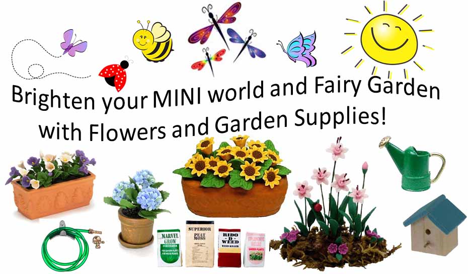 Dollhouse Miniature Gardens and Fairy Gardens