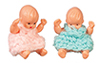 Dollhouse Miniature Baby Doll, Assorted poses