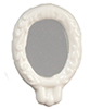 Oval Bath Mirror, Porcelain