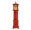 Dollhouse Miniature Grandfather Clock, Walnut