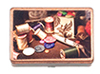 Antique Sewing Box with Accessories