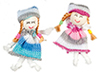 Cute Blue and Rose Dolls