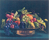 Dollhouse Miniature Tableau On Canvas, Fruits