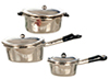 Aluminum Pots Set, 6 pc.