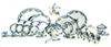 Blue Floral Tea Set, 50 pc.