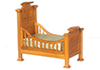 Dollhouse Miniature Renaissance Youth Bed, Walnut
