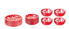 Red Spattered Dishes, 12 pc.